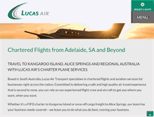 Tablet Screenshot of lucasair.com.au